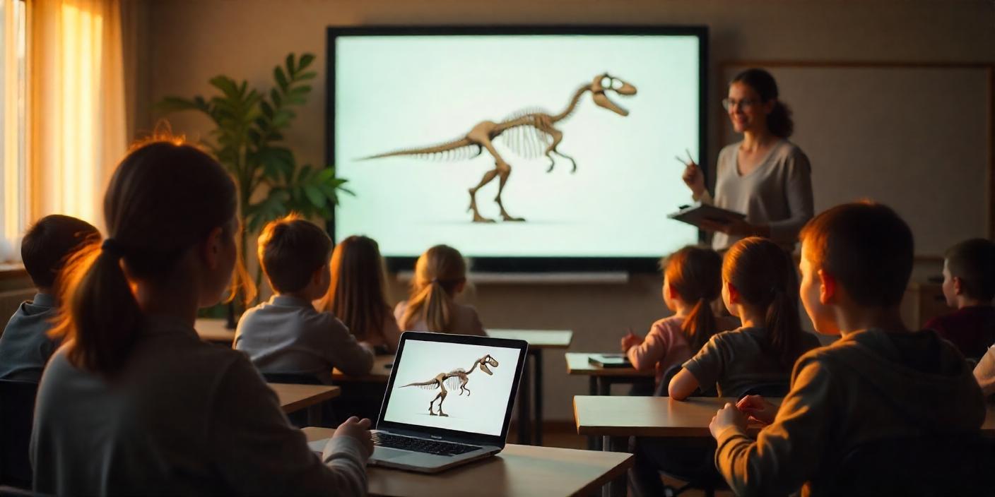Žáci pracují s 3D obsahem